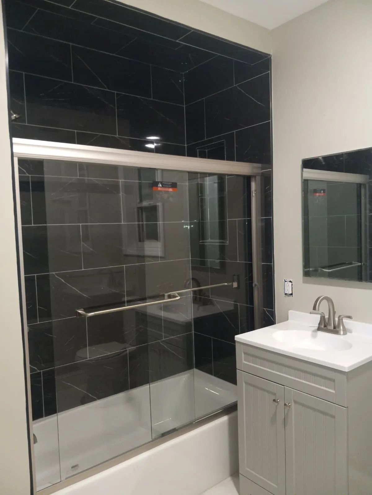 Bathroom remodel project in a New Jersey home