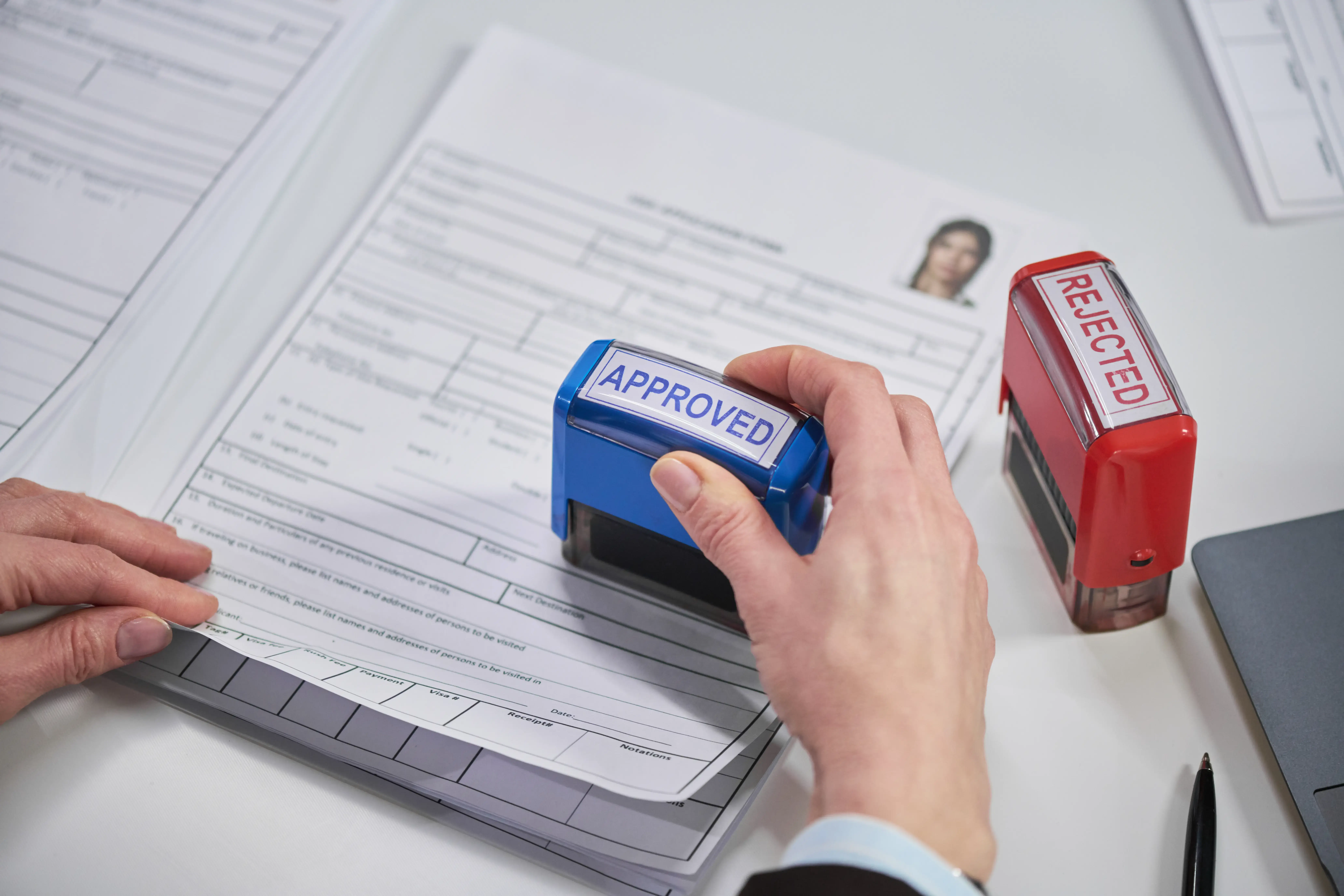 Home remodeling permit documents being reviewed and approved in New Jersey