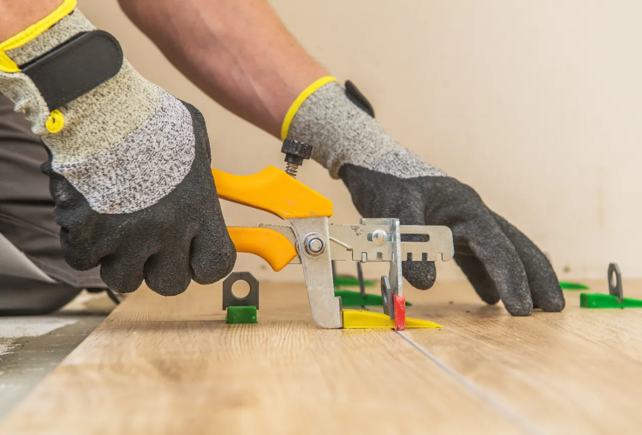 Installing wood flooring with installation tool in New Jersey