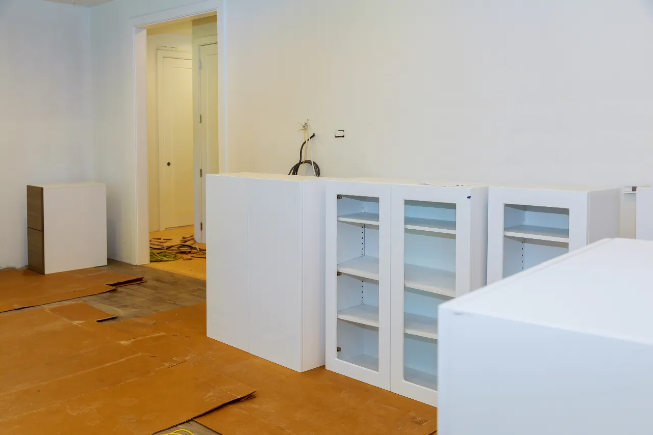 New kitchen cabinet installation in a bright New Jersey home